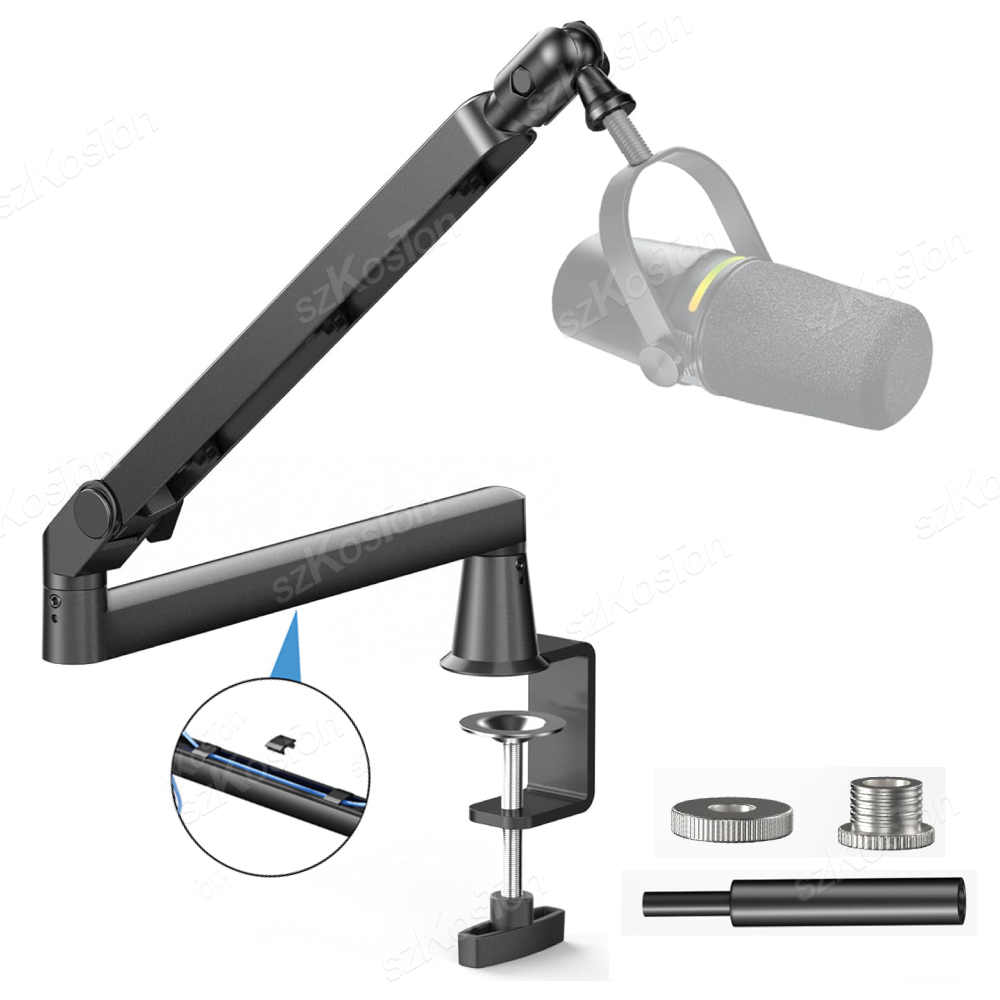 Microphone Arm Boom - Profesjonalne niskoprofilowe ramię mikrofonu studyjnego z