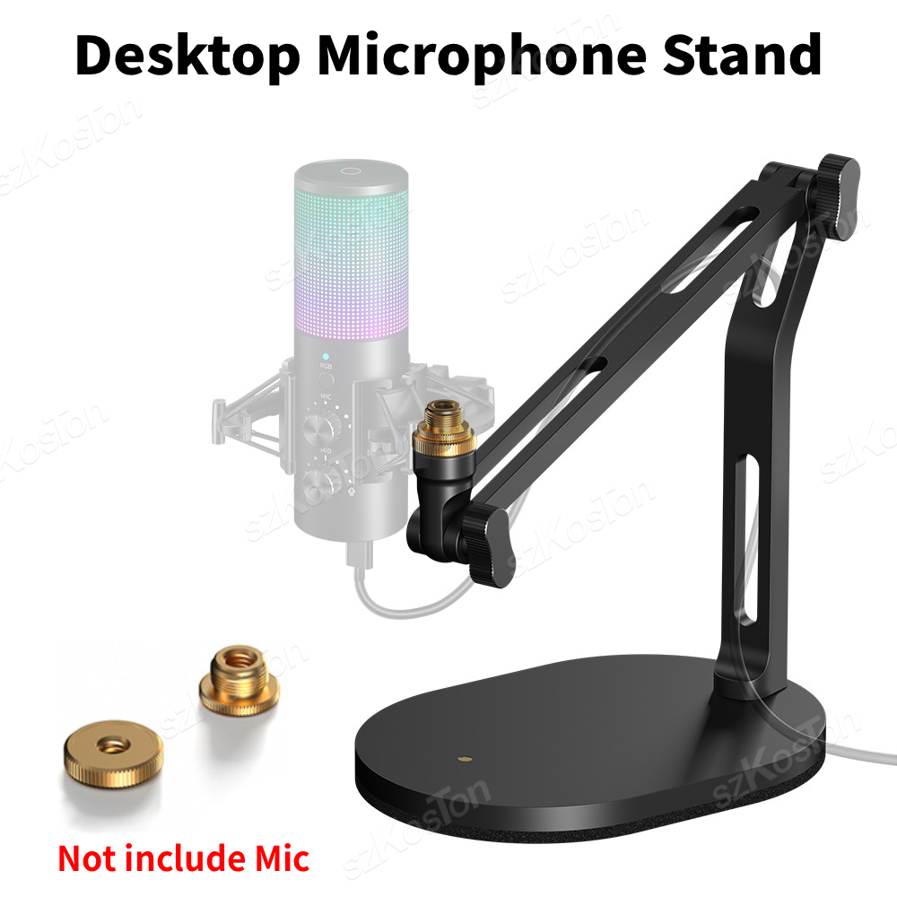 Microphone Arm Boom - Składany stojak mikrofonowy na biurko do