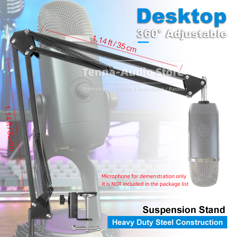Microphone Arm Boom - Pulpit zacisk zawieszenie Mic ramię wysięgnika