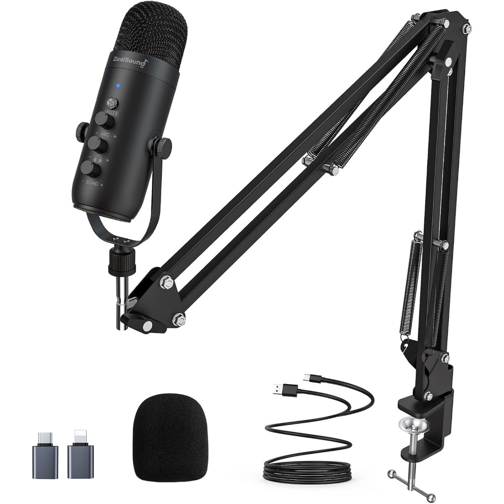 Microphone Arm Boom - Mikrofon z redukcją szumów, z ramieniem,