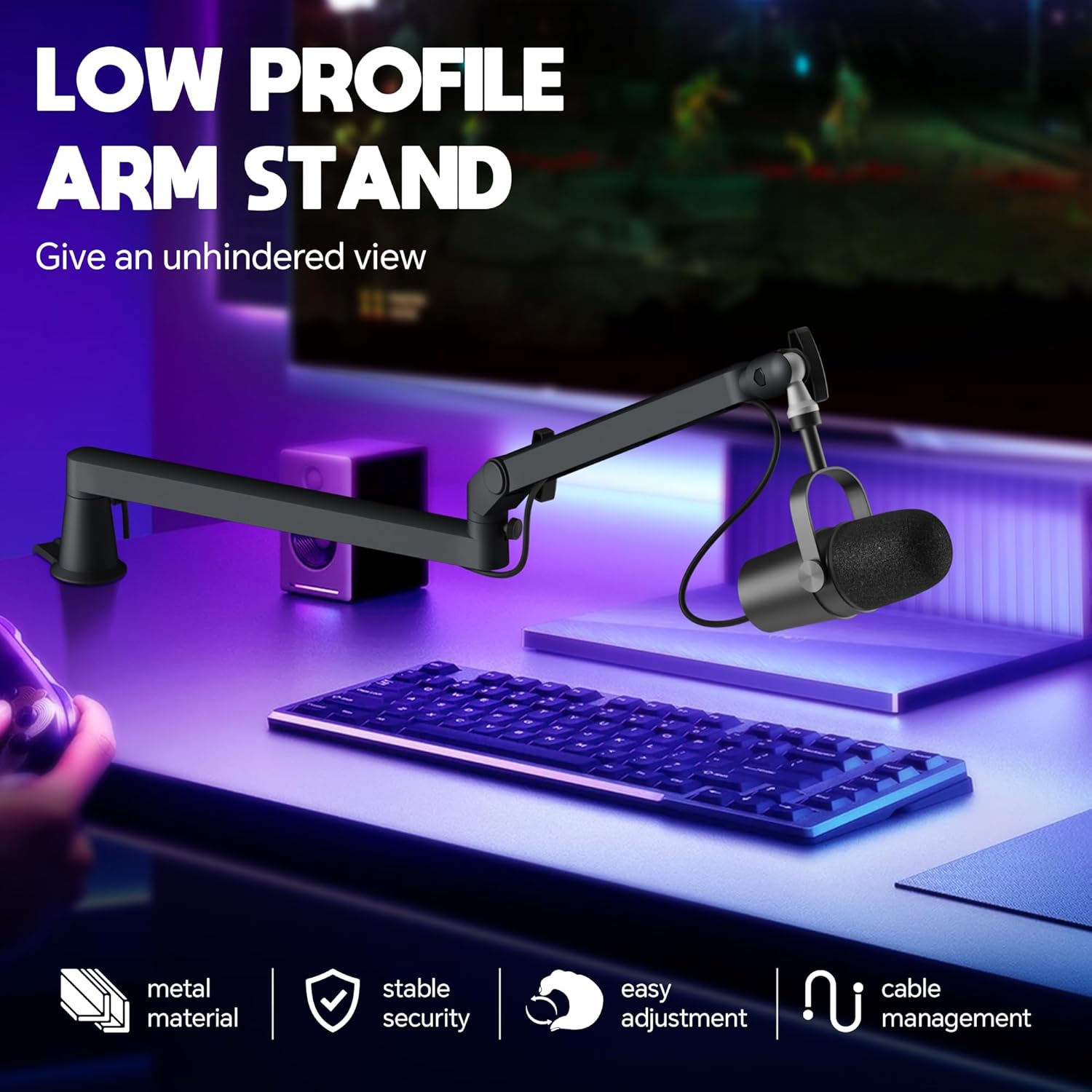 Profesjonalne niskoprofilowe r – Microphone Arm Boom recenzja i cena