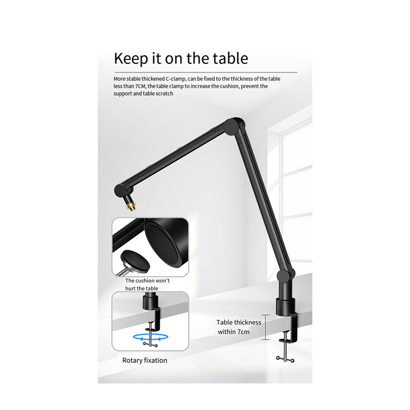 SYDS Regulowany statyw mikrofo – Microphone Arm Boom recenzja i cena